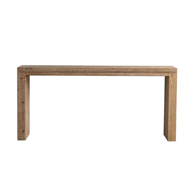 Console étroite rectangulaire en bois Nick Rustic 63 de GDFStudio