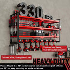 Organisateur d'outils électriques à 4 niveaux Hausource avec 8 supports de perceuse, étagère de rangement pour outils, cadeau pour hommes