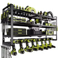 Organisateur d'outils électriques à 4 niveaux Hausource avec 8 supports de perceuse, étagère de rangement pour outils, cadeau pour hommes