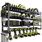 Organisateur d'outils électriques à 4 niveaux Hausource avec 8 supports de perceuse, étagère de rangement pour outils, cadeau pour hommes