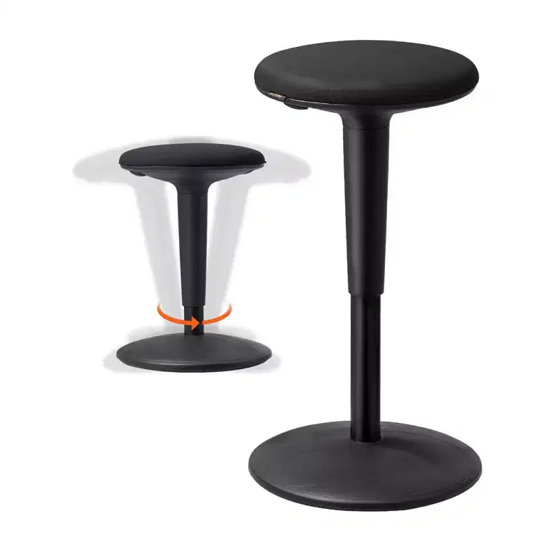 VEVOR Wobble Chair,Height-Adjustable (21.7-28.3) Active Chair,Flexible Seating Wobble Stool Made of Iron Improves Focus & Posture, Age 12-18, Black