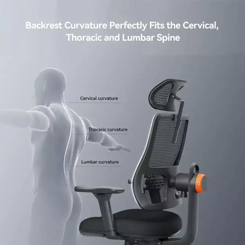 Chaise de bureau ergonomique Newtral - Noir