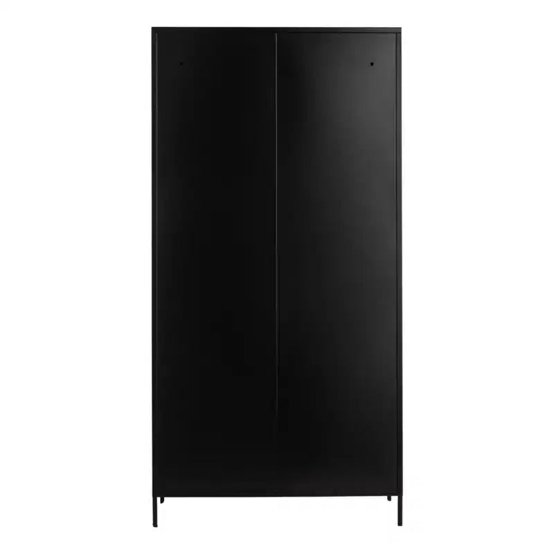 Vitrine haute en métal noir Storied Home Solstice