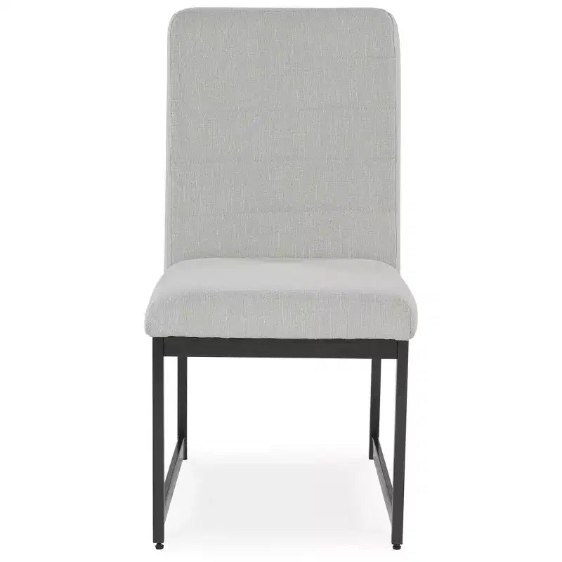 Signature Design by Ashley Tomtyn, Chaises de salle à manger modernes rembourrées, Lot de 2, Beige