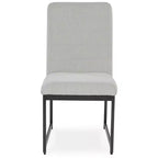 Signature Design by Ashley Tomtyn, Chaises de salle à manger modernes rembourrées, Lot de 2, Beige