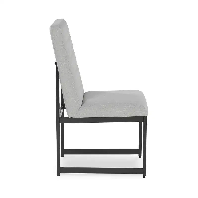 Signature Design by Ashley Tomtyn, Chaises de salle à manger modernes rembourrées, Lot de 2, Beige