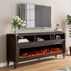 Meuble TV Amerlife 65 avec foyer électrique en verre 60