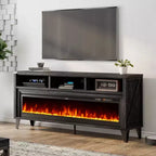 Meuble TV Amerlife 65 avec foyer électrique en verre 60