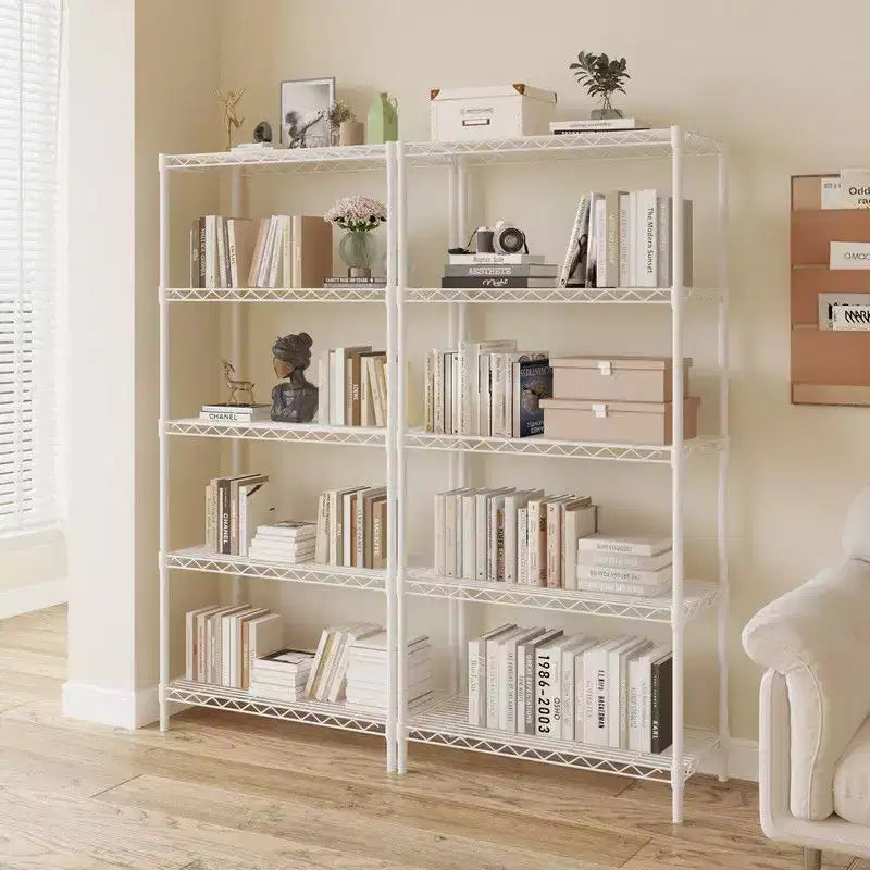 Étagère de rangement Karl Home à 5 niveaux, en fil métallique, coloris noir