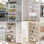 Étagère de rangement Karl Home à 5 niveaux, en fil métallique, coloris noir