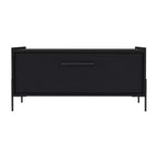 Okak 15 Tables basses rectangulaires minimalistes avec armoire escamotable et étagère ouverte pour salon/bureau, gain de place