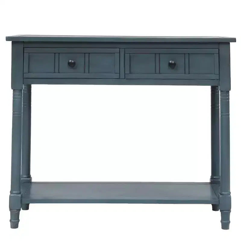 La console traditionnelle Misty Moon Daisy Series avec deux tiroirs et une étagère inférieure (Espresso)