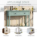 La console traditionnelle Misty Moon Daisy Series avec deux tiroirs et une étagère inférieure (Espresso)