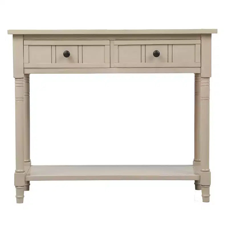 La console traditionnelle Misty Moon Daisy Series avec deux tiroirs et une étagère inférieure (Espresso)