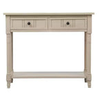 La console traditionnelle Misty Moon Daisy Series avec deux tiroirs et une étagère inférieure (Espresso)