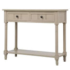 La console traditionnelle Misty Moon Daisy Series avec deux tiroirs et une étagère inférieure (Espresso)