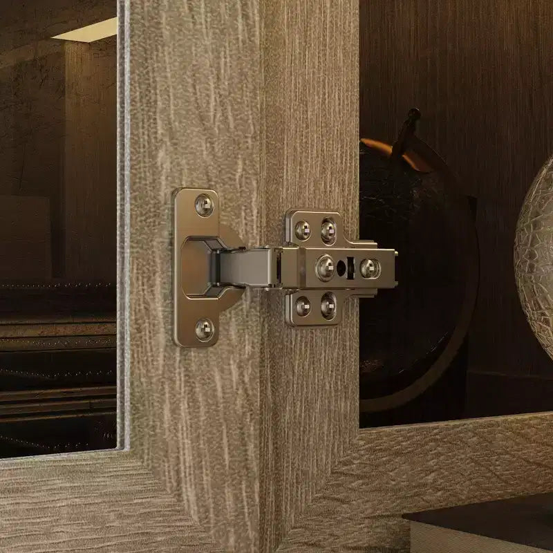 Bibliothèque Famapy Chêne Gris avec Vitrine en Verre et Bande Lumineuse LED, Étagère Haute avec Portes, Vitrine de Rangement