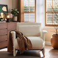 Luck Live Modern 28.34inch to 80.7 inch multifunctional sofa bed, with one cushion, beige