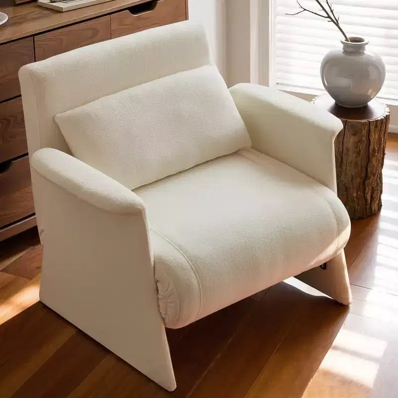 Canapé-lit multifonctionnel Luck Live Modern de 72 cm à 205 cm, avec un coussin, beige