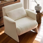 Canapé-lit multifonctionnel Luck Live Modern de 72 cm à 205 cm, avec un coussin, beige