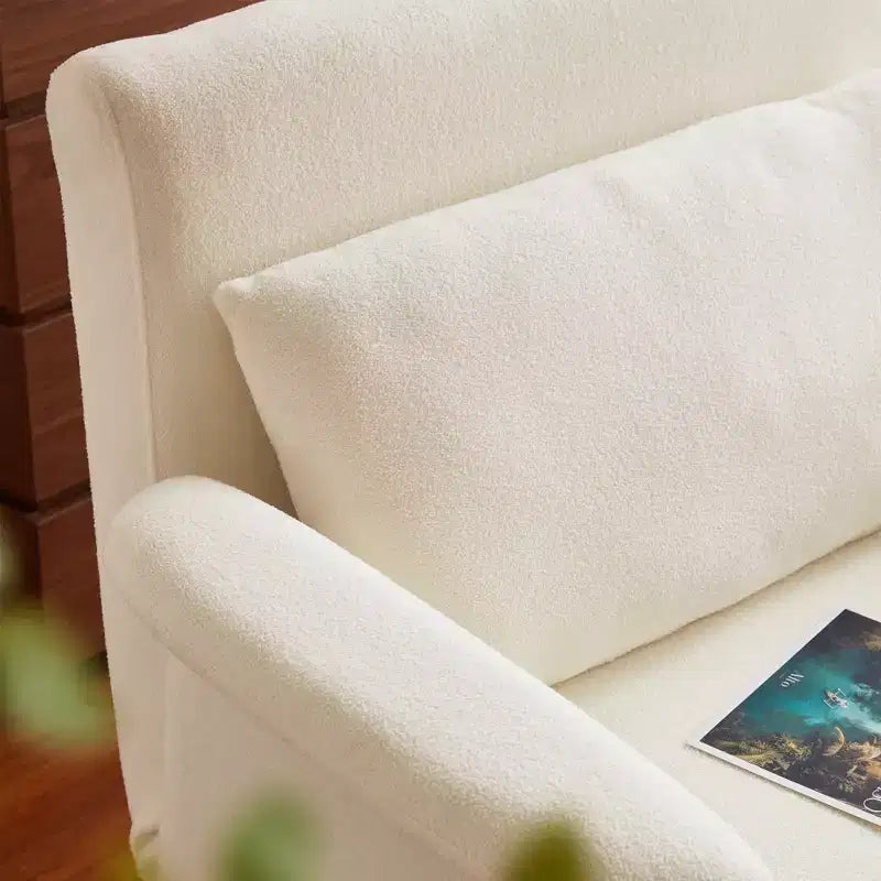 Canapé-lit multifonctionnel Luck Live Modern de 72 cm à 205 cm, avec un coussin, beige