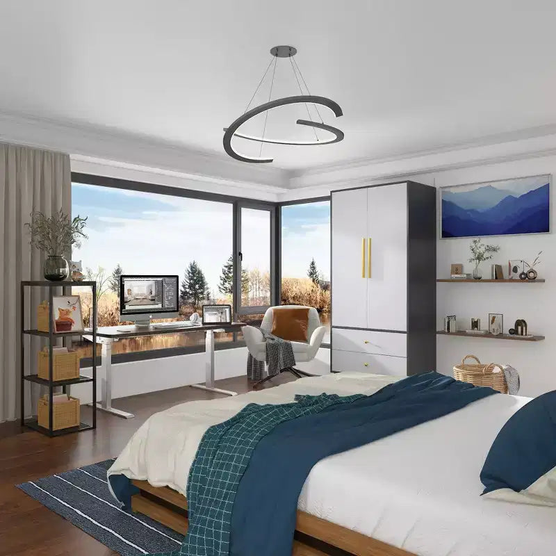 Famapy Contemporain - Armoire Élégante : Garde-robe Chic et Fonctionnelle pour Chambre à Coucher