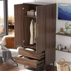 Famapy Contemporain - Armoire Élégante : Garde-robe Chic et Fonctionnelle pour Chambre à Coucher