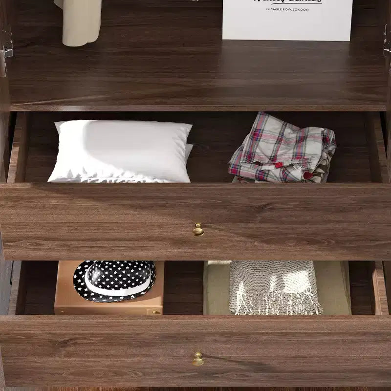 Famapy Contemporain - Armoire Élégante : Garde-robe Chic et Fonctionnelle pour Chambre à Coucher