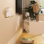 Meuble TV Mural Famapy - Élégance Moderne Blanche et Brillance Fonctionnelle pour Votre Espace de Divertissement
