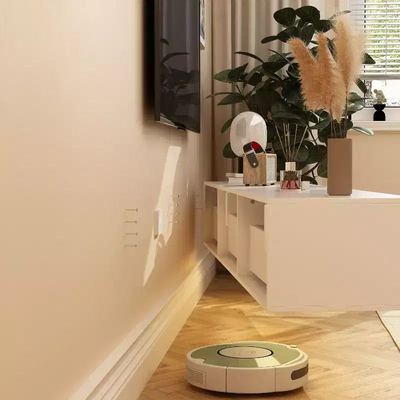 Meuble TV Mural Famapy - Élégance Moderne Blanche et Brillance Fonctionnelle pour Votre Espace de Divertissement
