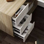Bureau individuel Famapy : poste de travail modulaire avec organisateur à 3 tiroirs, étagère ouverte et rangement réglable - bureau d'ordinateur pour la maison