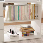 Bureau individuel Famapy : poste de travail modulaire avec organisateur à 3 tiroirs, étagère ouverte et rangement réglable - bureau d'ordinateur pour la maison