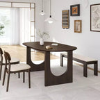 PexFix Table de salle à manger ovale avec double piédestal Tables de cuisine