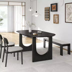 PexFix Table de salle à manger ovale avec double piédestal Tables de cuisine