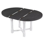 Ensemble de salle à manger extensible 5 pièces Whisen pour 4, table à manger ronde pour 4 avec chaises rembourrées