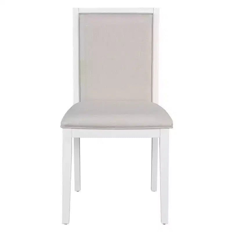 Ensemble de salle à manger extensible 5 pièces Whisen pour 4, table à manger ronde pour 4 avec chaises rembourrées