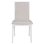 Ensemble de salle à manger extensible 5 pièces Whisen pour 4, table à manger ronde pour 4 avec chaises rembourrées