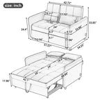 Fauteuil-lit réglable Whisen 51.57 avec 3 ports USB