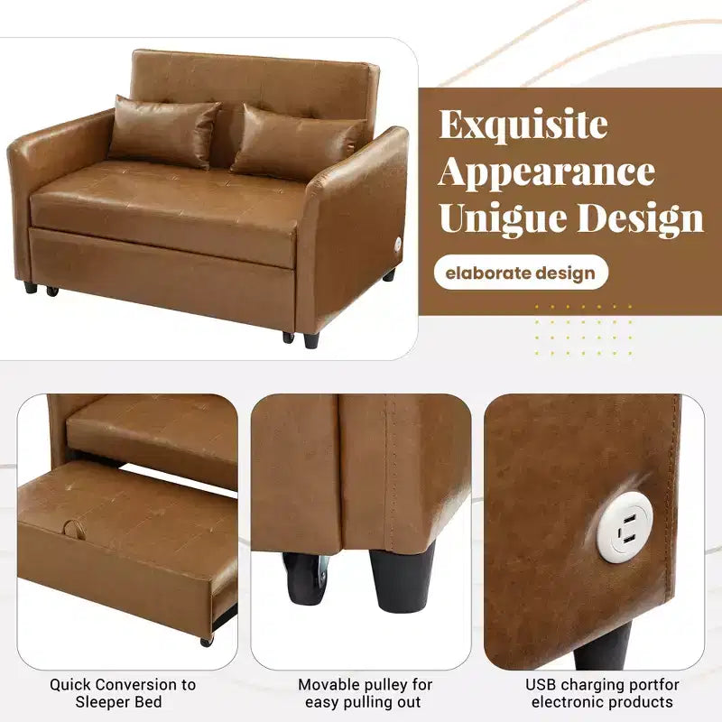 Fauteuil-lit réglable Whisen 51.57 avec 3 ports USB