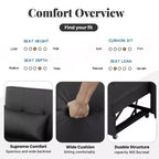 Fauteuil-lit réglable Whisen 51.57 avec 3 ports USB