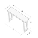 Table console Now Furniture Classic - 46 pouces