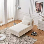 Fauteuil en velours côtelé avec ottoman, fauteuil de canapé convertible compact pour dortoirs/appartements