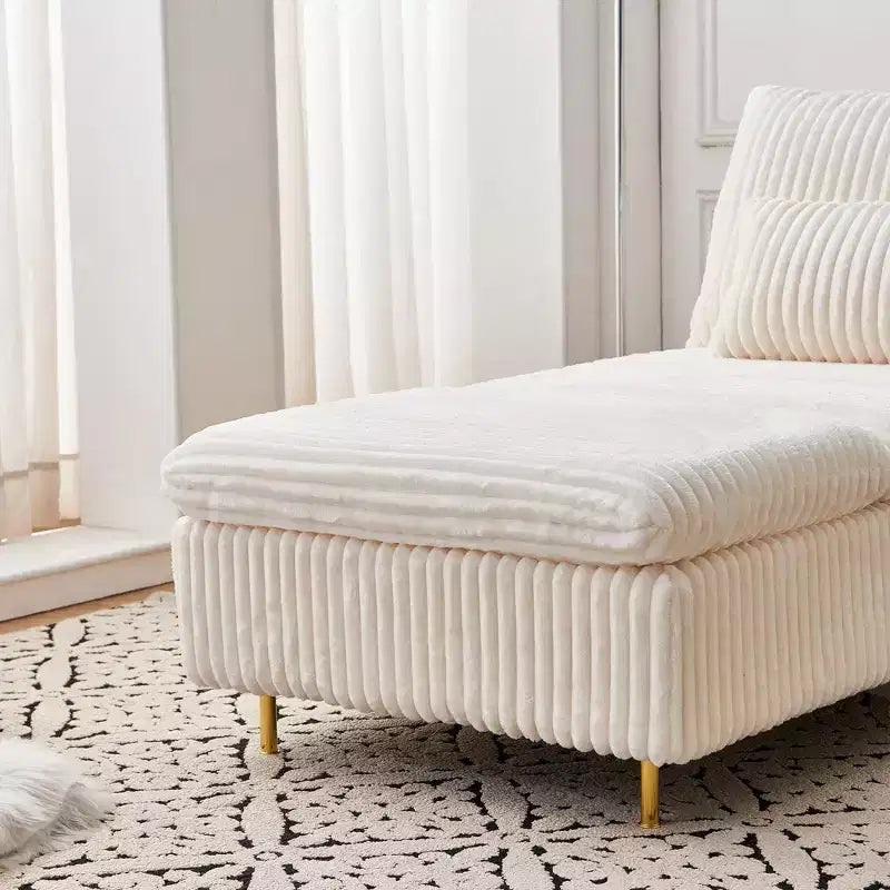 Fauteuil en velours côtelé avec ottoman, fauteuil de canapé convertible compact pour dortoirs/appartements