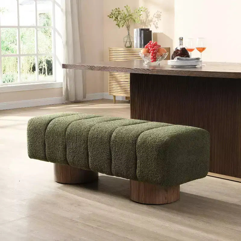 Banc de salle à manger multifonctionnel contemporain Christopher Knight Home Gale 50 en chenille