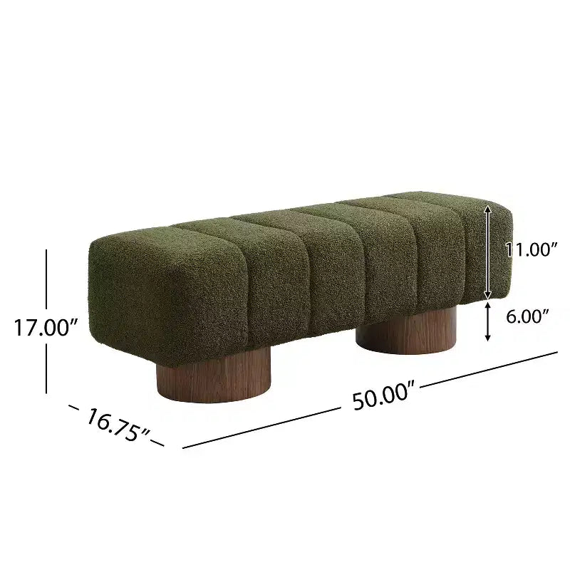 Banc de salle à manger multifonctionnel contemporain Christopher Knight Home Gale 50 en chenille