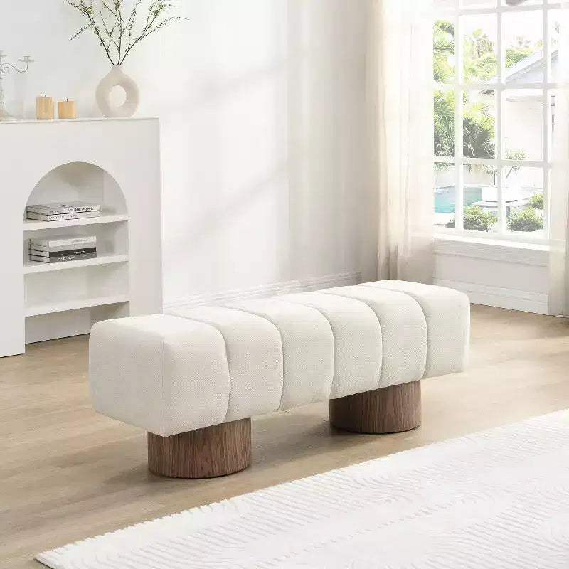 Banc de salle à manger multifonctionnel contemporain Christopher Knight Home Gale 50 en chenille