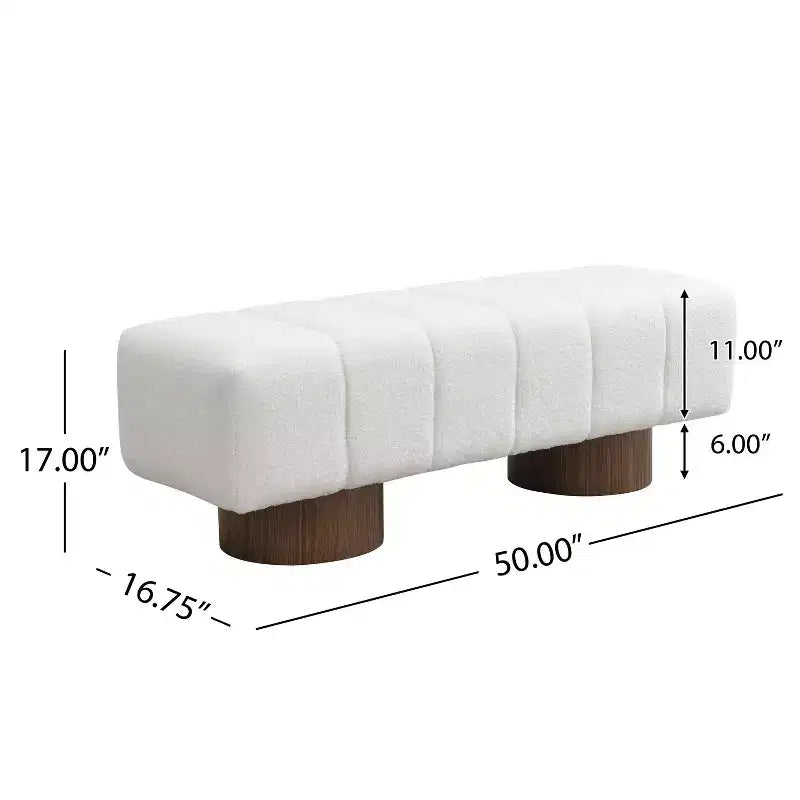 Banc de salle à manger multifonctionnel contemporain Christopher Knight Home Gale 50 en chenille