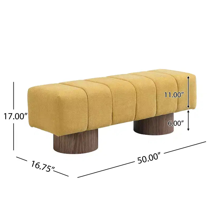Banc de salle à manger multifonctionnel contemporain Christopher Knight Home Gale 50 en chenille
