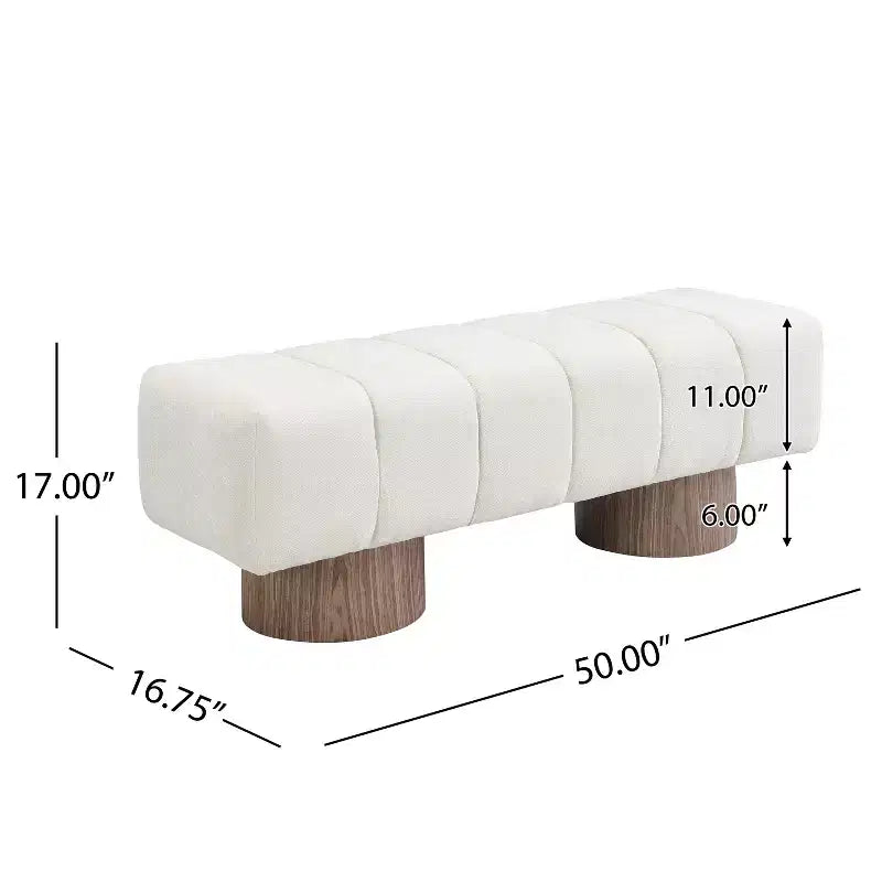 Banc de salle à manger multifonctionnel contemporain Christopher Knight Home Gale 50 en chenille