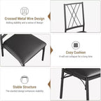 Table de salle à manger avec 4 chaises, ensemble de table de cuisine 5 pièces pour petit espace